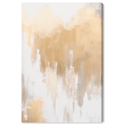 Art Remedy Soft Grey Glam Gold Canvas Contemporary Art, Gallery Wrapped, 20 x 30