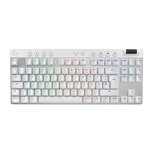 Logitech G PRO X TKL LIGHTSPEED kabellose Gaming-Tastatur (Weiß)