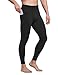 BALEAF Men's Athletic Yoga Leggings Gym Training Workout Running Compression Pants Dance Tights Pocketed