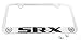 Cadillac SRX License Plate Frame (2 Hold/Brass, Chrome/Wide)