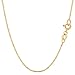 10k Yellow Real Gold Mariner Link Chain Necklace, 1.2mm, 24