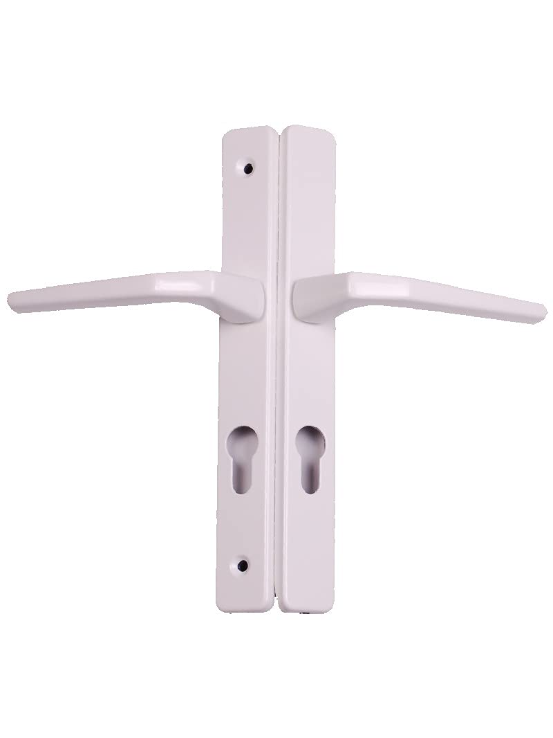 Hoppe White Upvc Door Handle 200mm 199mm Screw Fix 70mm PZ