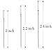 21 Large-Eye Hand Sewing Needles - 3 Sizes (2.4 inches, 2.2 inches and 2 inches) and 3 Clear Storage Tubes