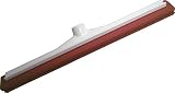 Carlisle 36691800 Flo-Pac Soft Double Foam Rubber Floor Squeegee with Plastic Frame, 18" Length, Red