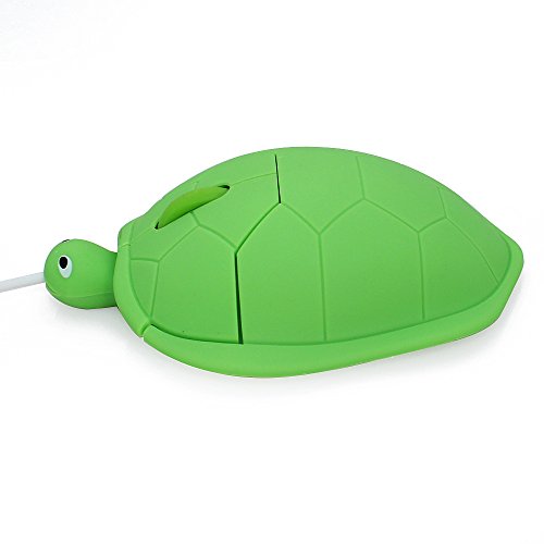 BADALink USB Mouse Creative 3D Animal Turtle Shaped Mice - Green