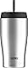 Thermos 22 Ounce Vacuum Insulated Cold Cup with Straw, Stainless Steel
