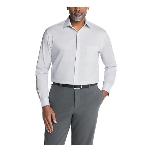 Van Heusen Men's Dress Shirt Regular Fit Ultra Wrinkle Free Flex Collar Stretch…