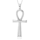 Sterling Silver Egyptian Ankh Necklace