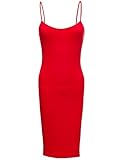 Luna Flower Women's Simple Basic Fit Stretch Sleeveless Sexy Dresses