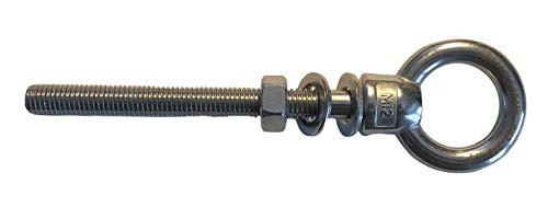 Stainless Steel 316 (Shape Type 307) M12 Lifting Eye Bolt 12mm x 120mm Marine Grade