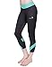 Baleaf Women's Workout Running Yoga Capri Leggings 3/4 Length Green Size S