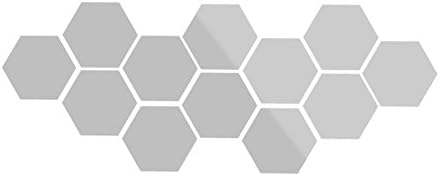 MKChung Mirror Wall Decal, Removable Pentagons Shape Wall Stickers for Home Bedroom Restaurant Decor