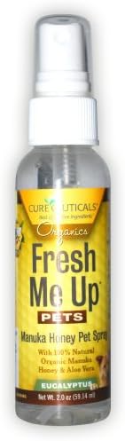 Cureceuticals Fresh Me Up Manuka Honey and Aloe Vera Pet Spray, Eucalyptus,2 Ounce