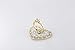 Universal Phone Ring Stand Holder UCLL Romantic Heart Crystal Finger Grip 360 Degree Rotating Ring Grip Cell Phone and Tablets Anti Drop Ring for iPhone iPad Samsung LG HUAWEI SONY (Gold-white)