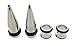 Modern Elements Stainless Steel Ear Stretching Taper and Tunnel Starter Kit - 36 Piece Set 14G to 00G Gauge