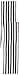 Ling's moment Classical Durable Black and White Striped Table Runner - Cotton Canvas Fabric Table Top Decoration 12