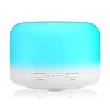 Aropey Essential Oil Diffuser 120ml Portable Aromatherapy Cool Mist Ultrasonic Air Humidifier with Color Changing LED Lights for Yoga Spa Home Office