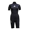 Seavenger-3mm-tropical-shorty-for-watersport-diving-snorkeling-All-Black-Wetsuits-MenWomen