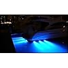 Amarine-made-LED-Underwater-Boat-Surface-Mount-Light-3w-3w-Blue-Bronze-Housing-Waterproof-Ip-68