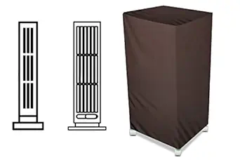 The Furnishing Tree Air Cooler Cover compatible for Symphony Diet 35T 35 Ltr Tower Cooler, Ployester, Coffee