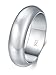 925 Sterling Silver Ring High Polish Plain Dome Tarnish Resistant Comfort Fit Wedding Band 6mm Ring Size 8
