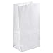 Paper Snack Bags, Durable Kraft Paper Bags, 2 Pound Capacity, White, Pack Of 500 Bags