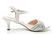 TOETOS BERK-175 Women's Summer Ankle Strap Rhinestones Open Toe Classic Low Heel Sandals Shoes New WHITE SIZE 10