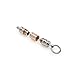 JIFENG® Cigar Punch - Copper Engraved - Rose Gold & Silver Flametongue Totem Carving - 2 Size Blades - Retractable and Screw Out - Gift Box Included - Smoking Accessories - Perfect for Outdoor Use