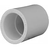 PVC 02100 0600HA Schedule 40 PVC Pressure Pipe Fitting, Coupling, White, 1/2-In. - Quantity 5050