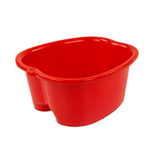 Foot Bath Spa Tub,Thick Sturdy Plastic Foot Basin for Foot Bath, Detox, and Massage Perfect to Soak Your Feet, Toe Nails, and Ankles (Blue Red Green Rose Red)