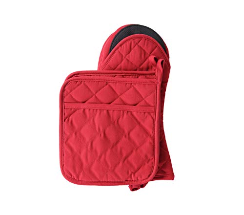 image for ARCLIBER Oven Mitts and Potholders,4PCS Heat Resistant Kitchen Gloves,