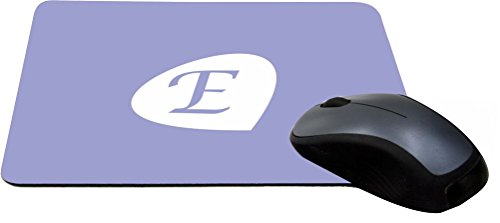 Rikki Knight Letter E" Lavender Initial Petal Leaves Design Lightning Series Ga…