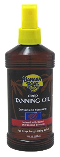 Banana Boat Deep Tanning Oil Spray 8 Ounce No Sunscreen (235ml) (6 Pack)