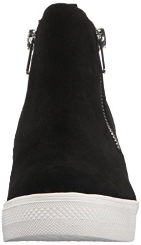steve madden wedgie black suede