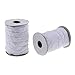 Baosity 50 Yards Snap Popper Tape Fasten Sew Ribbon Invisible for Duvet Pillow Cover - White