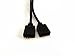 2PCS Black 4 Pin LED Strip Connector - 2 Way Splitter Y Splitter for One to Two RGB 5050 3528 LED Light Strips - 29.5cm/11.6inch Long