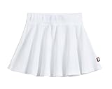 City Threads Little Girls' Cotton Twirly Skirt Perfect For Sensitive Skin/SPD/Sensory Friendly For School or Play Fall/Spring, White, Size 7