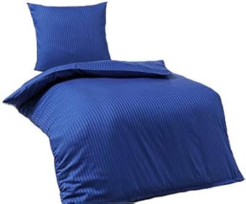 SALE AND MORE Damast Mako Satin Bettwäsche Set | Bettdeckenbezug mit Kopfkissenbezüge | Bettgarnitur | Baumwolle Bettbezug (B