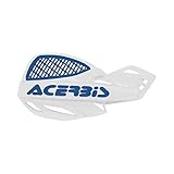 White/Blue Acerbis Uniko Vented Handguards - 207267-1029