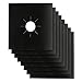 Stove Burner Covers - Gas Stove Protectors Black 0.2mm Double Thickness, Reusable, Non-Stick, Fast Clean Liners for Kitchen/Cooking. Size 10.6" x 10.6" FDA Approved & BPA FREE(8 Packs) primary