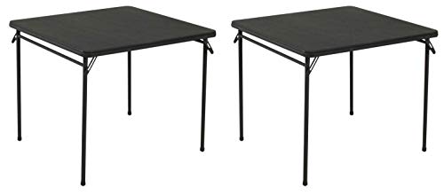 COSCO 34" Vinyl Top, Black, 2-Pack Folding Table - Thumbnail 7