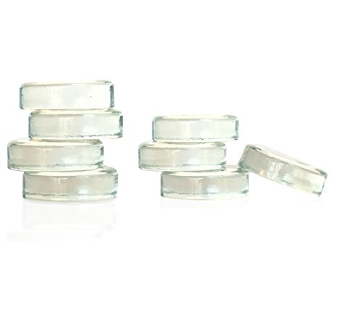 Sauer Stones - Large Glass Fermentation Weights for Mason Jar Fermentation, Preservation and Pickling - Fits ANY WIDE MOUTH MASON JAR - 8 Pack