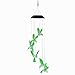 SUMERSHA Hummingbird Wind Chime, Color Changing LED Solar Mobile Bird Wind Chimes Hanging Outdoor Solar Lights for Home Party Yard Garden Night Decoration