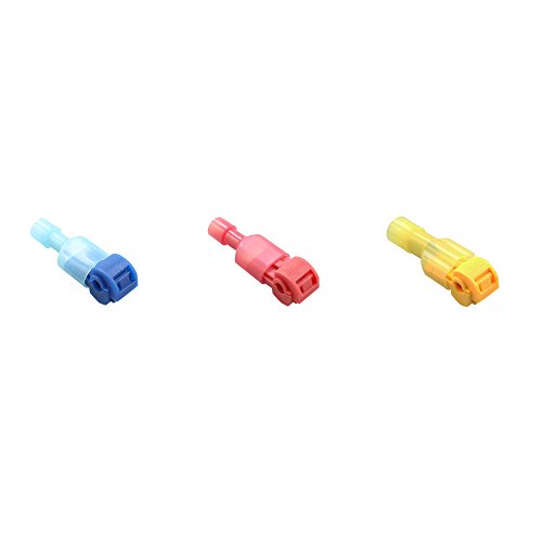 120 PCS T-Tap Wire Electrical Splice Connectors, SIM&NAT Nylon Fully Insulated Male Spade Quick Disconnects Assortment