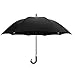 DAVEK ELITE UMBRELLA (Classic Black) - Quality Cane Umbrella with Automatic Open, Strong & Windproof