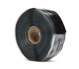 F4 Tape | Self-Fusing Silicone Tape | Emergency Pipe & Plumbing Repair | Seal Radiator Hose Leaks | Wrap Electrical Wires | Military Standard | MIL SPEC | 1" X 36' | Silicone Rubber | Black