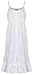 The 1 for U Ruby 100% Cotton Victorian Sleeveless Nightgown 7 Sizes