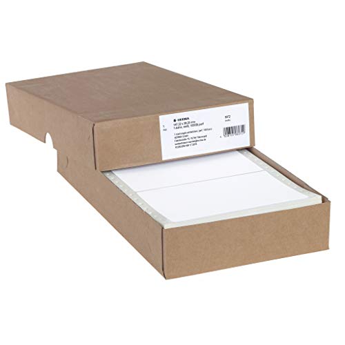 HERMA - étiquettes d'ordinateur continues, 147,32x99,2mm,1voieBlanches, contenu: 1000 étiquettes, pe