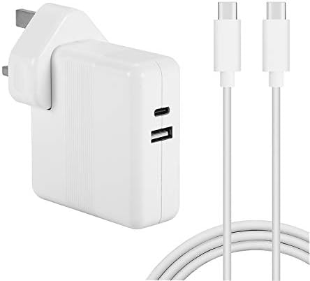 YLpower 87W USB-C Power Adapter Compatible with Macbook Pro 15 inch,for 85W Asus Xiaomi With One USB Port With USB-C to USB-C Cable …