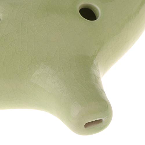 image for Jesse 12 Hole Alto D Ocarina, Ceramic Midrange Ocarina Musical Instrum
